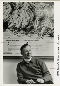 Harry at his Teton Village office in Jaskson Hole – 1980.