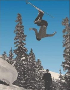 John Simms Front Flip on Skis