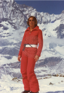 Karen Huntoon-MIller in the Italian Alps, circa 1975