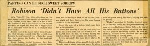 March 12, 1951 SL Tribune article about the Harriman Cup downhill during which Darrell’s pants fell down around his boots. He finished 11th place.