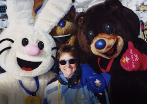 Meeche White and the 2002 Olympic Mascots: Powder, Copper and Coal