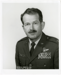 Official Air Force portrait of Colonel Dick Mitchell – 1977
