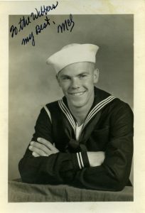 Mel Fletcher at Naval training station at Lake Pend Oreille, Idaho, circa 1940s.