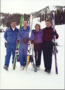DeSeelhorst family (L to R): Gary, David, Betsy, Scott, 1980s.