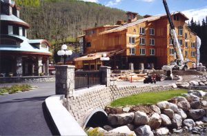 Construction of The Inn at Solitude, 1995.