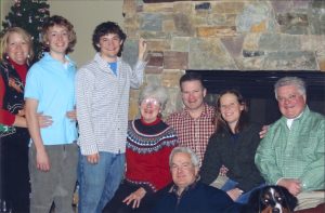 DeSeelhorst family (L to R): Debbie, Nicolas, Alex, Betsy, Scott, David (front), Susan, Gary. December 2011, Sandy, Utah.