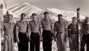 Dean Perkins and the U.S. Men’s FIS team, 1950.