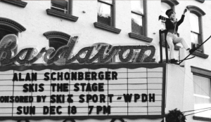 Alan Schoenberger Skis the Stage