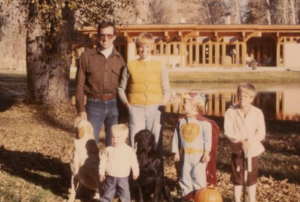 Dr. Robert Smith with his family on Halloween.