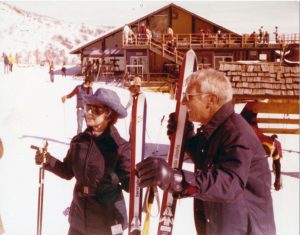 Wilby Durham on vacation, skiing.