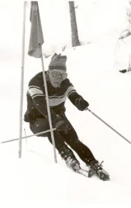 Bruce Tremper practicing gates